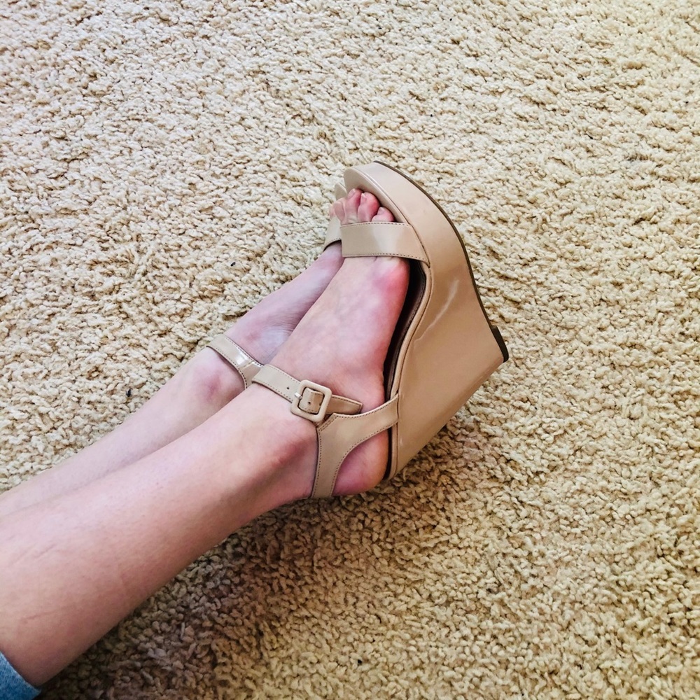 Steve Madden Patent Leather Wedges